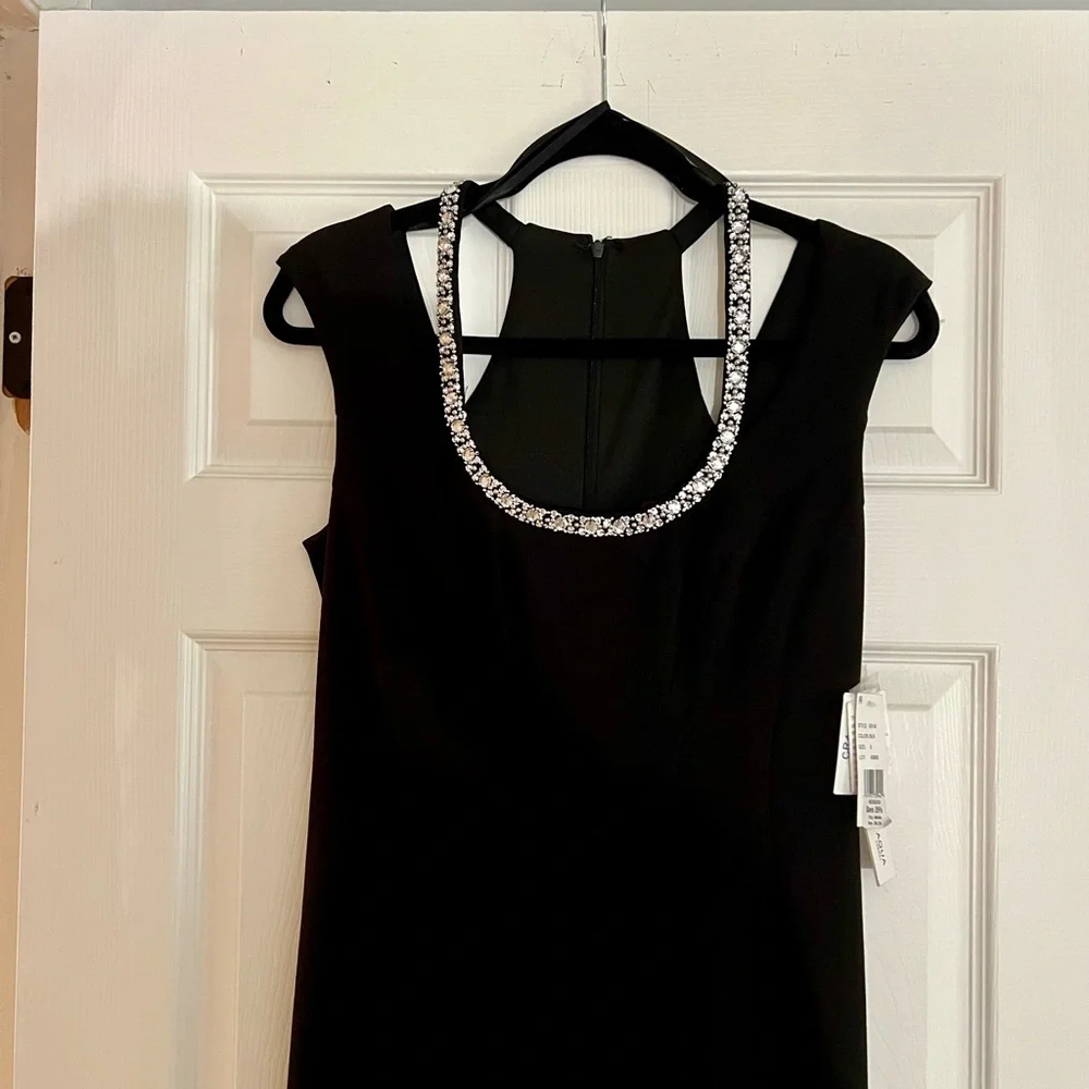 Aqua Black Sleeveless Maxi Gown for Cocktail Events, new with tags! - Picture 2 of 3